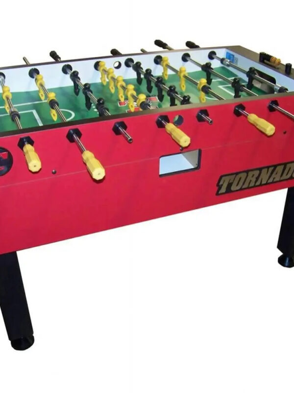 Tornado T-3000 Tournament Foosball Table in Crimson Red