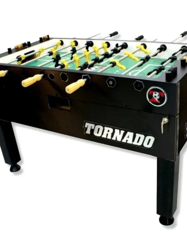 Tornado T-3000 Tournament Foosball Table in Matte Black
