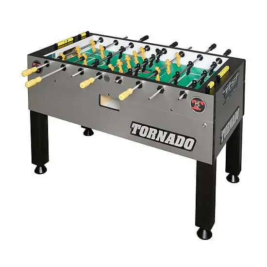 Tornado T-3000 Tournament Foosball Table in SilverPlatinum